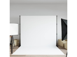 Vidaxl Suporte Para Fundo Fotográfico 254x243 Cm Aço Preto