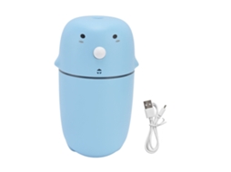 Umidificador de Ar Mini 300ml USB com Luz Led Azul SILVER