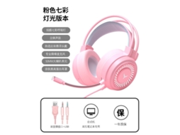 Lurelia Headset Gamer G58 3,5 Mm 7.1 Usb Microfone Rosa