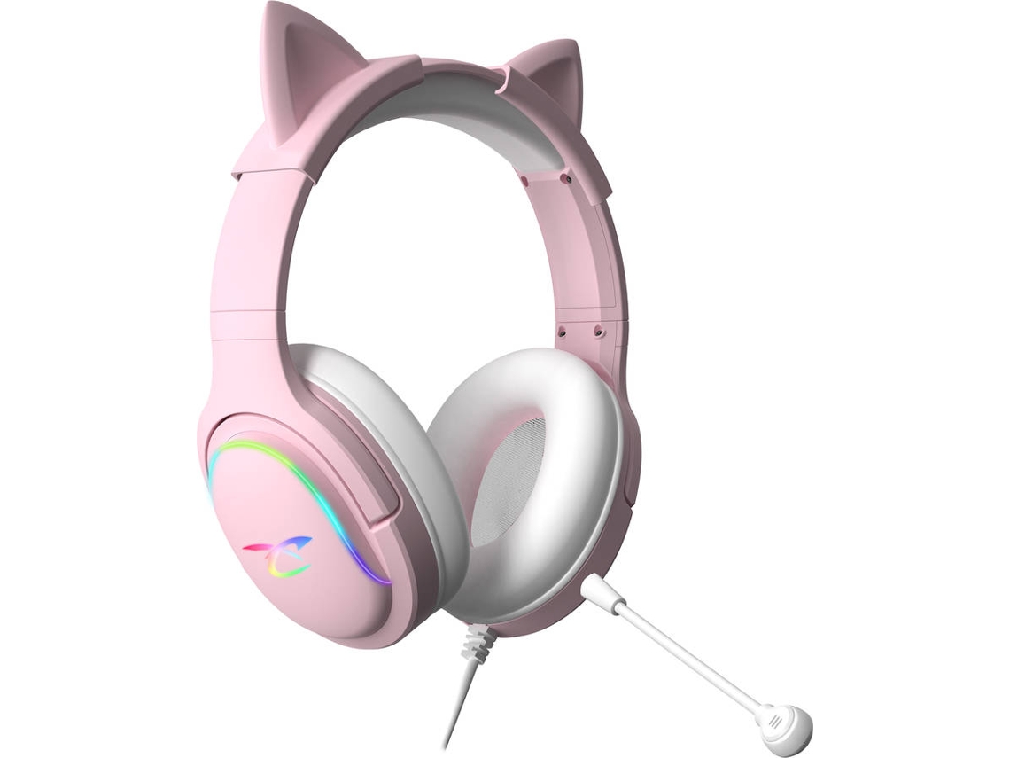 Auscultadores Gaming SUBSONIC LED Spectra Sweety (Rosa)