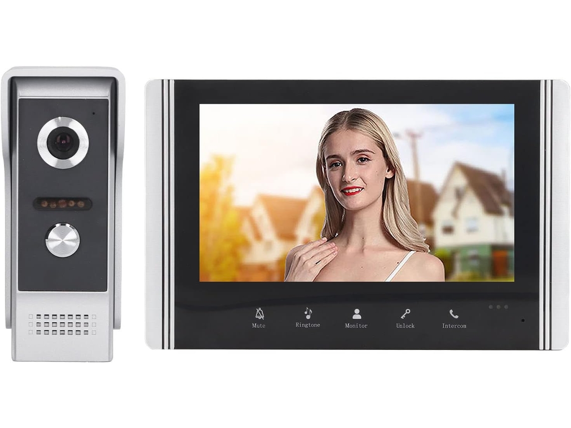 Sistema De Interfone Com Vídeo Com Fio, Câmera Hd De 7 Polegadas E Kit De Telefone Visual Inteligente Com Wi-fi.