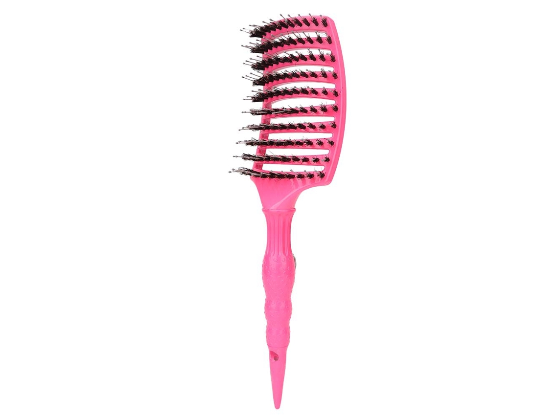 Pente Para Modelar Cabelo (cerdas De Javali, Massagem E Cuidados Com O Cabelo) Eoocoo