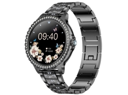 Smartwatch Attend/Fazer Chamada Total Touch Fabric 1.32 para celulares Android, rastreador de condicionamento físico com monitor de frequência Bestvite