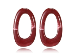 Brinco Vintage De Acrílico Forma Oval Presente Feminino