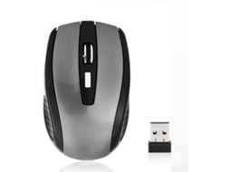 Rato GETEK 040 (Wireless - 1600 dpi - Prateado)