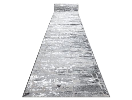 Passadeira Structural Mefe 6184 Dois Níveis de Lã Cinza Cinza Escuro 70 cm