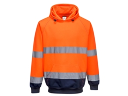 Moletom Bicolor Conforto E Estilo Para O Trabalho / Laranja Marinho / L Portwest