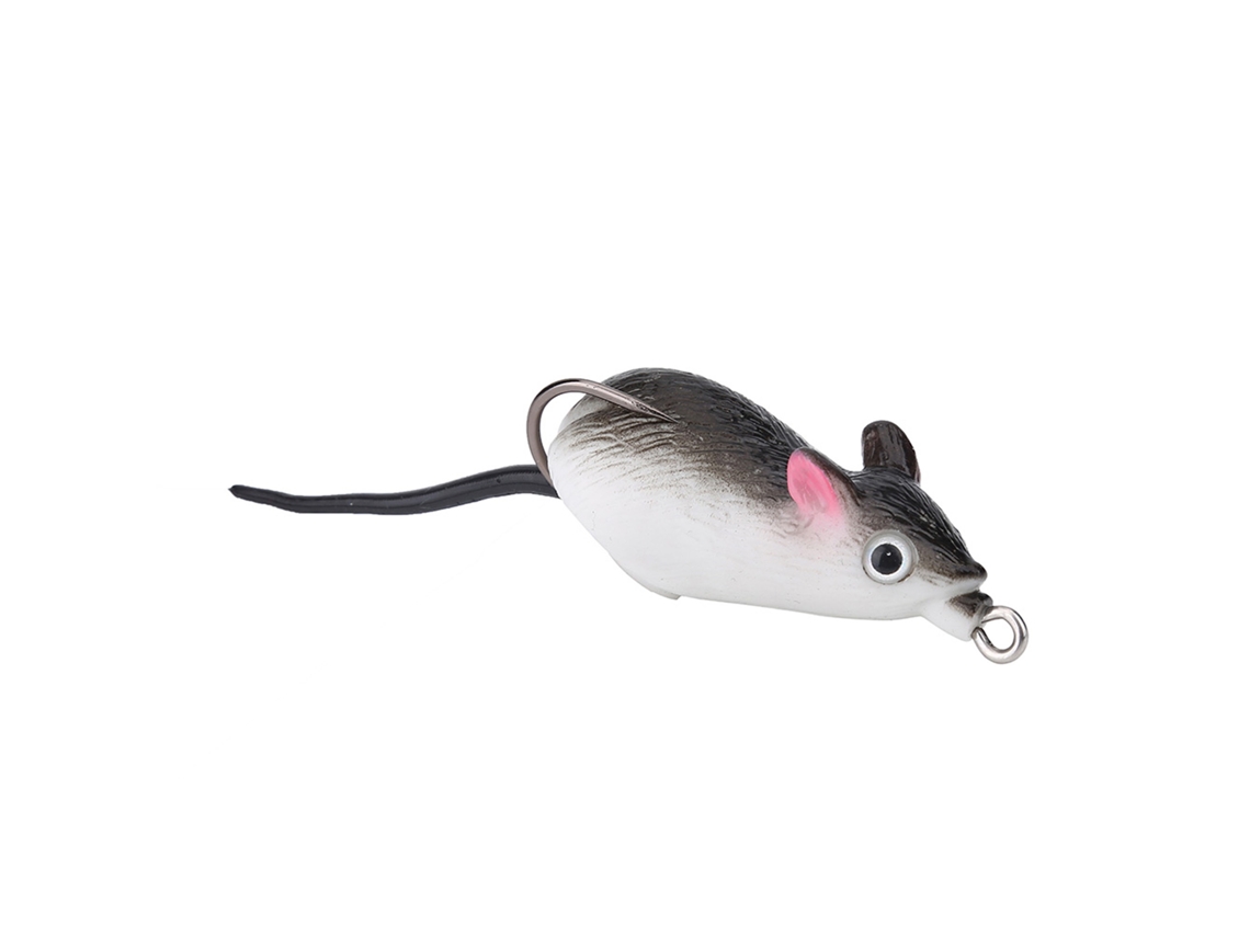 Isca Artificial Rato Mole 2 Anzóis Cinza Escuro