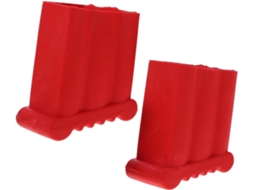 Conjunto De 2 Almofadas De Borracha Antiderrapantes Para Pés De Escada, Vermelhas, Para Proteção.