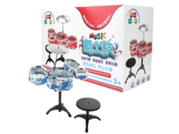 Mali brinquedo Bateria Jazz Simulação Instrumento Musical Infantil Educativo Iniciante Azul