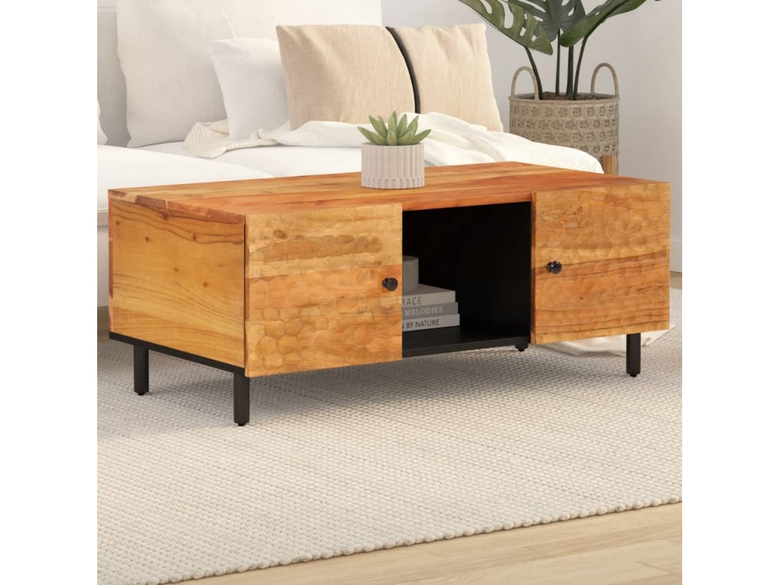 Vidaxl Mesa De Centro 100x54x40 Cm Madeira De Acácia Maciça