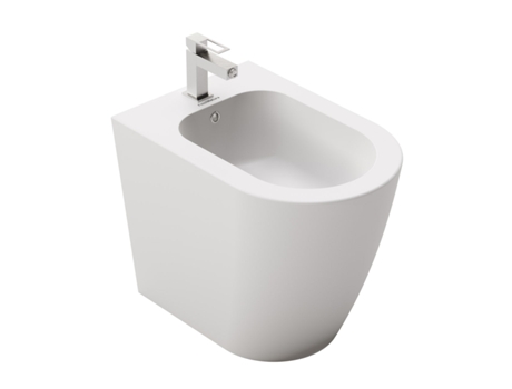 01265 Nápoles Bidé de Chão Altura Confort Branco Mate FOSSIL NATURA