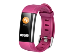 Pulseira Inteligente Bluetooth com Tela Colorida M200 roxa EOOCOO (monitoramento de Ritmo Cardíaco e Pressão Arterial)