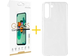 Kit Capa e Película Samsung Galaxy S21 5G SKYHE Liso (Transparente)