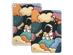 Capa Para Ipad De 10,2 Polegadas (geração 7/8/9, 2019/2020/2021), Estrutura Flexível Em Tpu, Airbag Anti-queda, Modelo Spaceman. Siurn