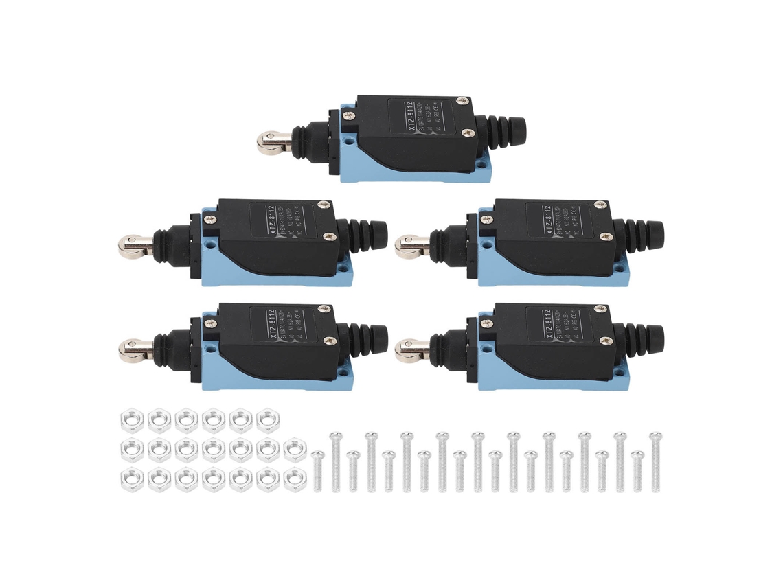 Interruptor De Limite Com Alavanca Rolante 5 Peças Ip66 Mecanismo De Mola Dupla Momentâneo 380v