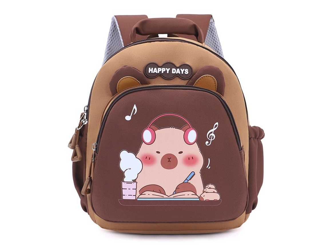 Mochila Escolar Impermeável De Grande Capacidade Com Compartimentos E Alças Acolchoadas Elysve