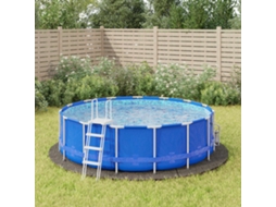 Pool Ground Cloth, Pool Ground Cloths Vidaxl Cinzeto Poliéster (ø 396 Cm)
