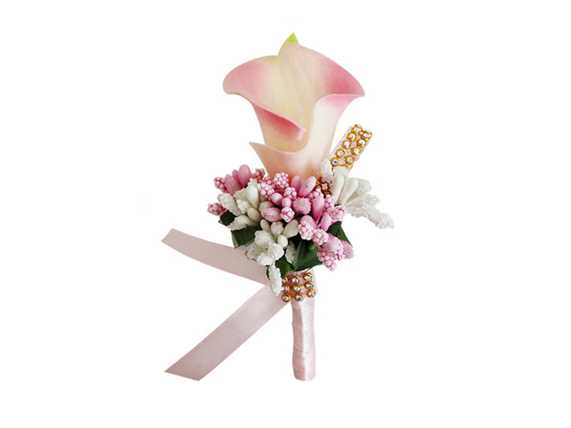 Laxiscreed Broche Calla Lily Em Peach Pink Para Casamentos E Eventos Elegantes