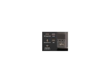 Projetor XGIMI Xgimi Xgm.Xk04T Smart Mogo 2 Pro Interfaccia Android Tv e Google Assistant Usb-C Nero