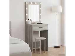 Vidaxl Mesa De Vestir Cinza Sonoma 50 X 41 X 135 Cm
