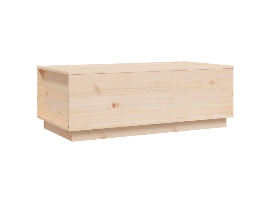 Conjunto 1 Mesa De Centro Vidaxl Marrom Madeira De Pinho Maciça (100 X 50 X 35 Cm)