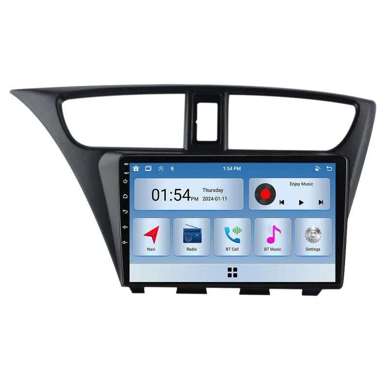 Autorrádio Multimédia Szsmart 6gb Ram 128gb Rom Carplay Para Honda Civic Hatchback 2006 2012 Carro Rádio Bluetooth Gps