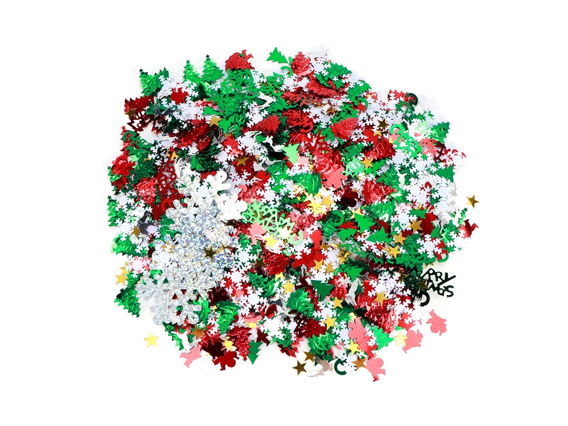 Laxiscreed Confeitos De Natal Com Renas E Flocos Para Decoração E Presentes Natalícios