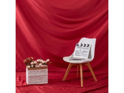 Fundo fotográfico grande de tecido vermelho 2x2,4m para gravação de vídeo, retratos e estúdio.