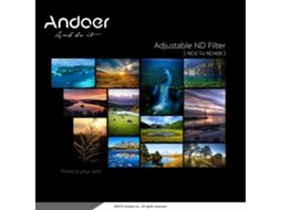 2026 filtro Nd Ajustável 49mm Nd2 a Nd400 de Cristal Óptico para Câmera e Acessórios de Fotografia