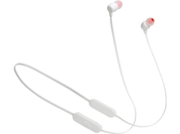 Auriculares Bluetooth JBL Tune 125 (In Ear - Microfone - Branco)