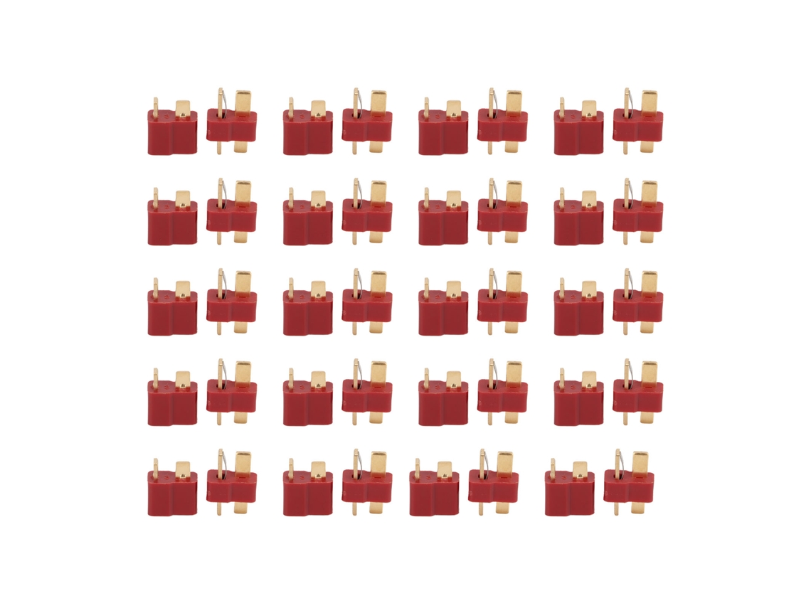 Conectores T Plug Dourado 25a Para Bateria Lipo Rc