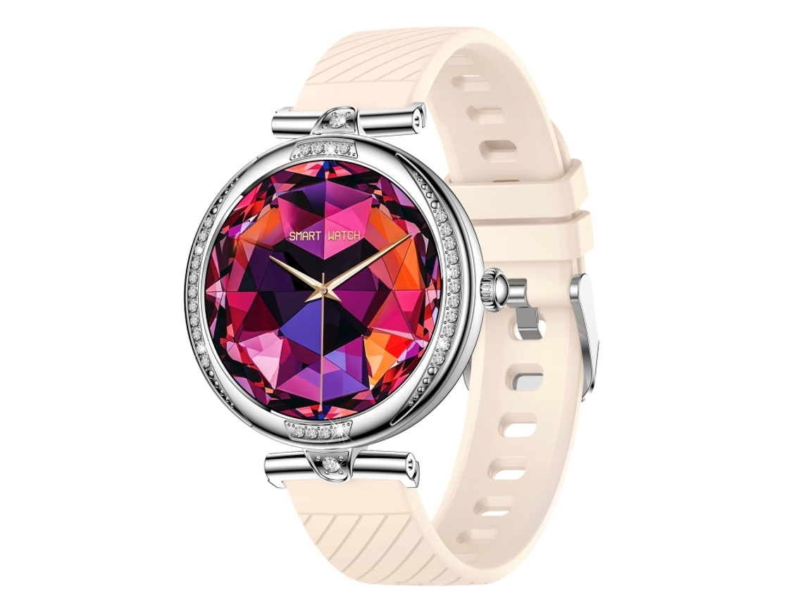 (prateado) Smartwatch Com Pulseira De Silicone Para Monitoramento De Saúde E Chamadas Bluetooth.