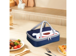 Saco Térmico Com Pega Dupla Para Marmitas - Lancheira Isolada Durável Para Picnic E Almoço Exterior