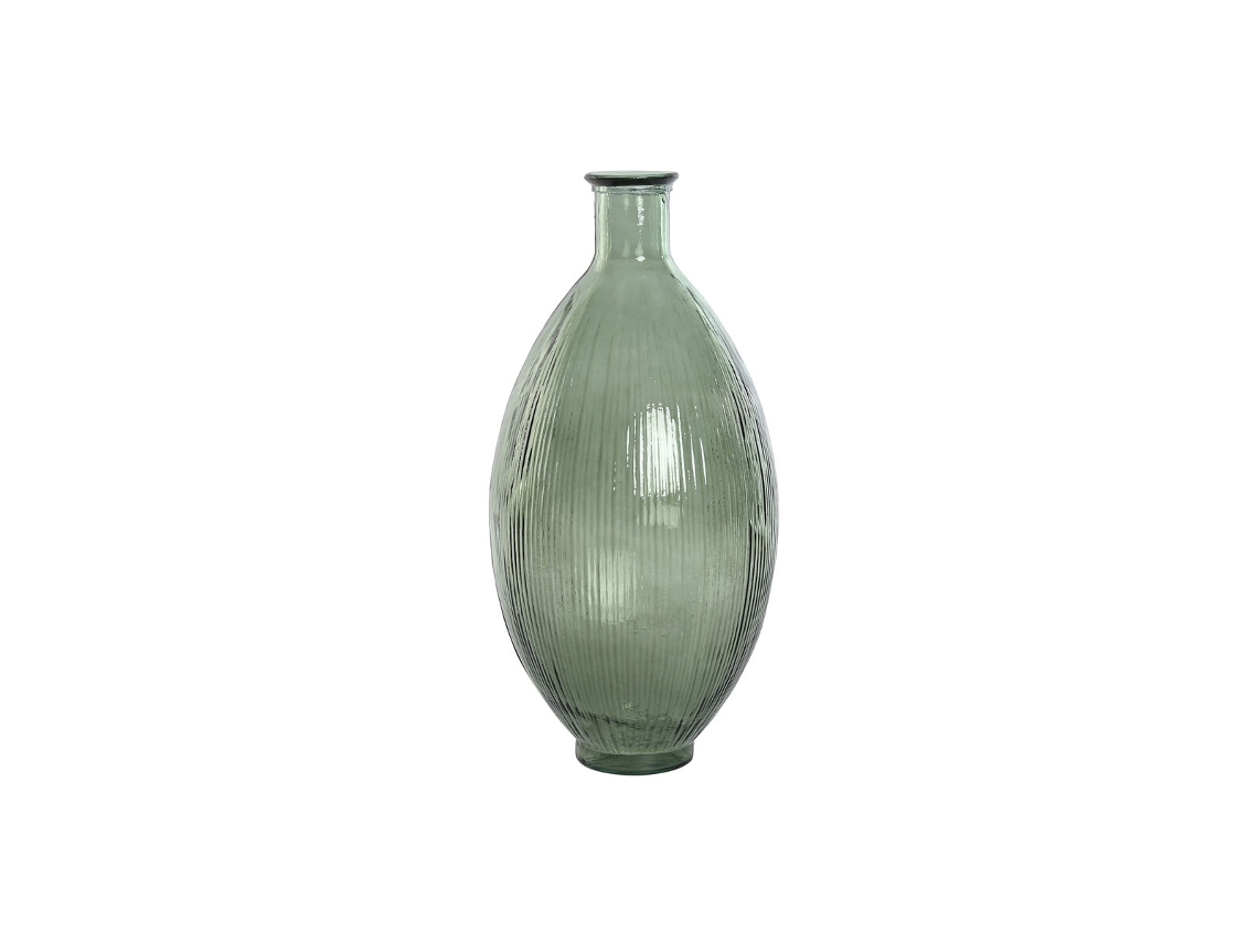Vaso de vidro reciclado Home Esprit Green 30 x 30 x 59 cm