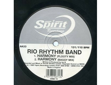 Vinil Harmony, Rio Rhythm Band Spirit Recordings