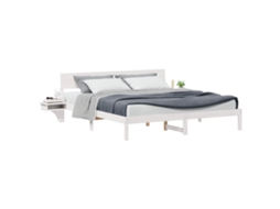 Estrutura da Cama com Cabeceira Branco 200 X 200 Cm MAISON EXCLUSIVE