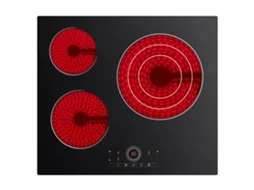 Placa De Vitrocerâmica Ciarra com 3 Zonas 5700w 59cm Touch Control 9 Niveles Cdver573 Cdv
