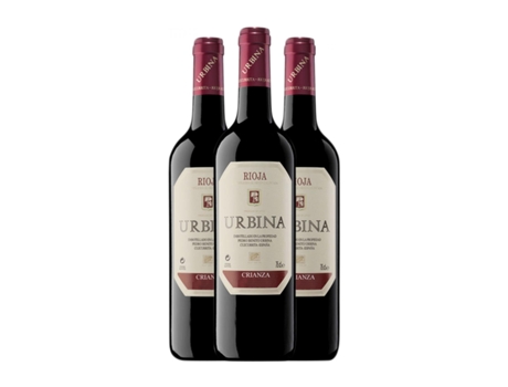 Vinho URBINA Tempranillo Rioja Crianza (0.75 L - 3 Unidades)