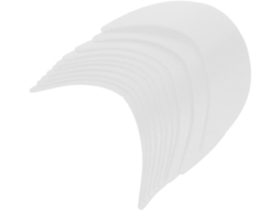 Conjunto De 10 Suportes Para Viseira De Boné Em Pe Branco