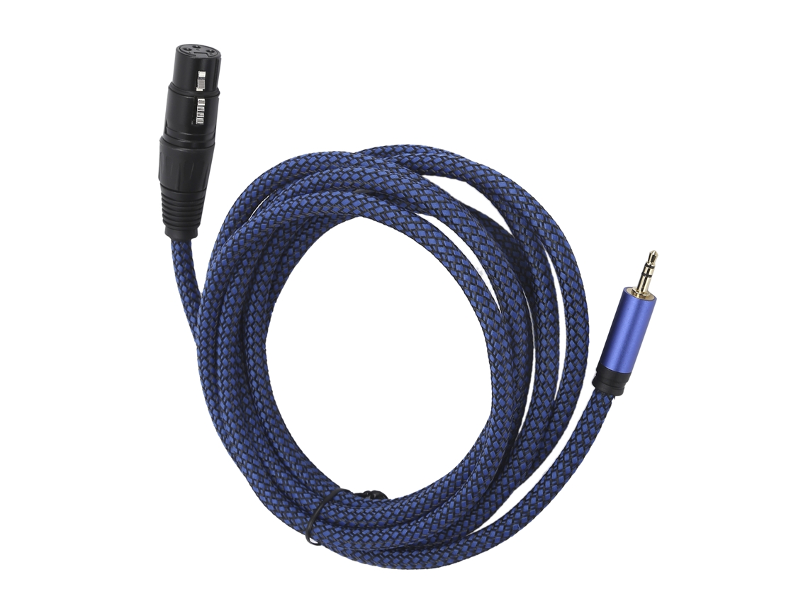 Cabo de microfone balanceado Slowmoose Jorindo XLR fêmea para conector de 3,5 mm, 3 m, JD6035
