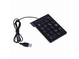 Mali teclado Numérico Usb Mini Numpad 18 Teclas para Laptop Desktop Pc Pro
