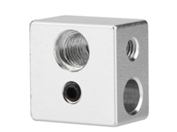 Bloque Calefactor Hotend Extruder Mk10 De Aluminio 20x20x13mm, Rosca M7 Para Impressora 3d