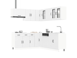 Vidaxl 11 Peças Armário De Cozinha Conjunto Kalmar Branca