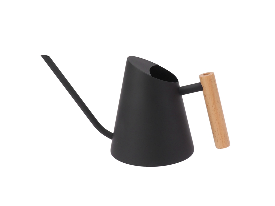 Regador, Em Aço Inoxidável E Madeira, Bico Longo, Para Plantas, Flores, Bonsai E Vasos Em Áreas Interiores Ou Exteriores