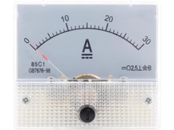 Voltímetro Cc 85c1-dc 30a Com Ponteiro E Amperímetro Analógico De