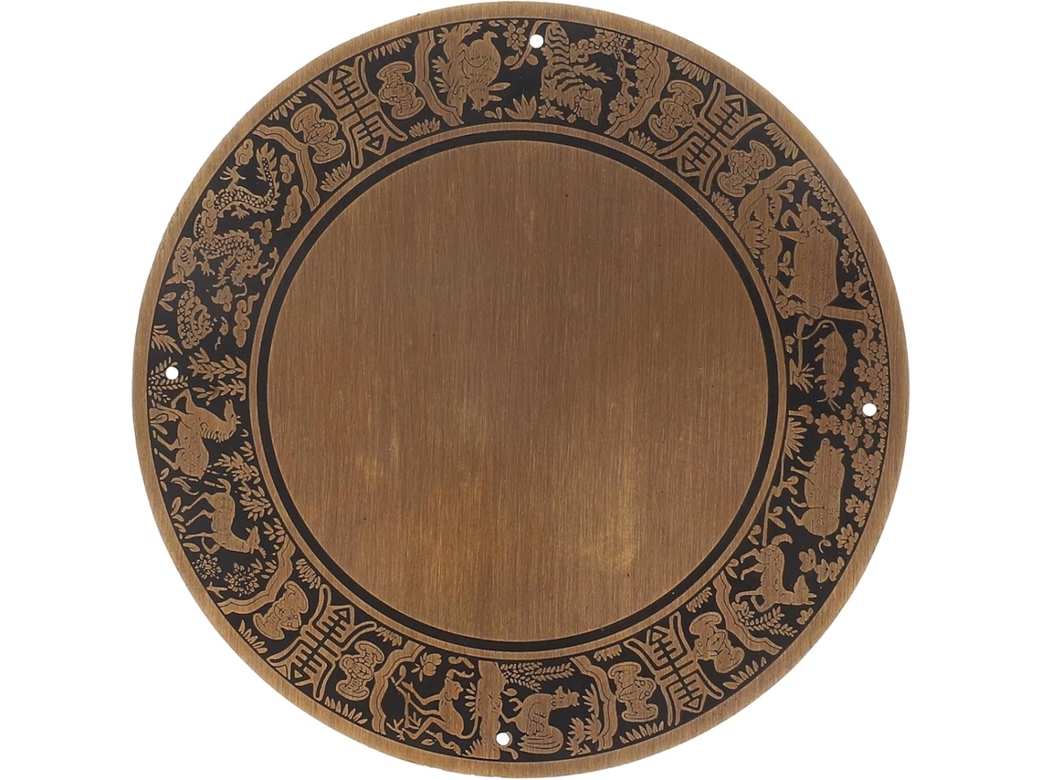 Acessórios Para Caixa De Madeira, Placa De Superfície Latão Em Estilo Do Zodíaco Chinês Para Painel Frontal Armário