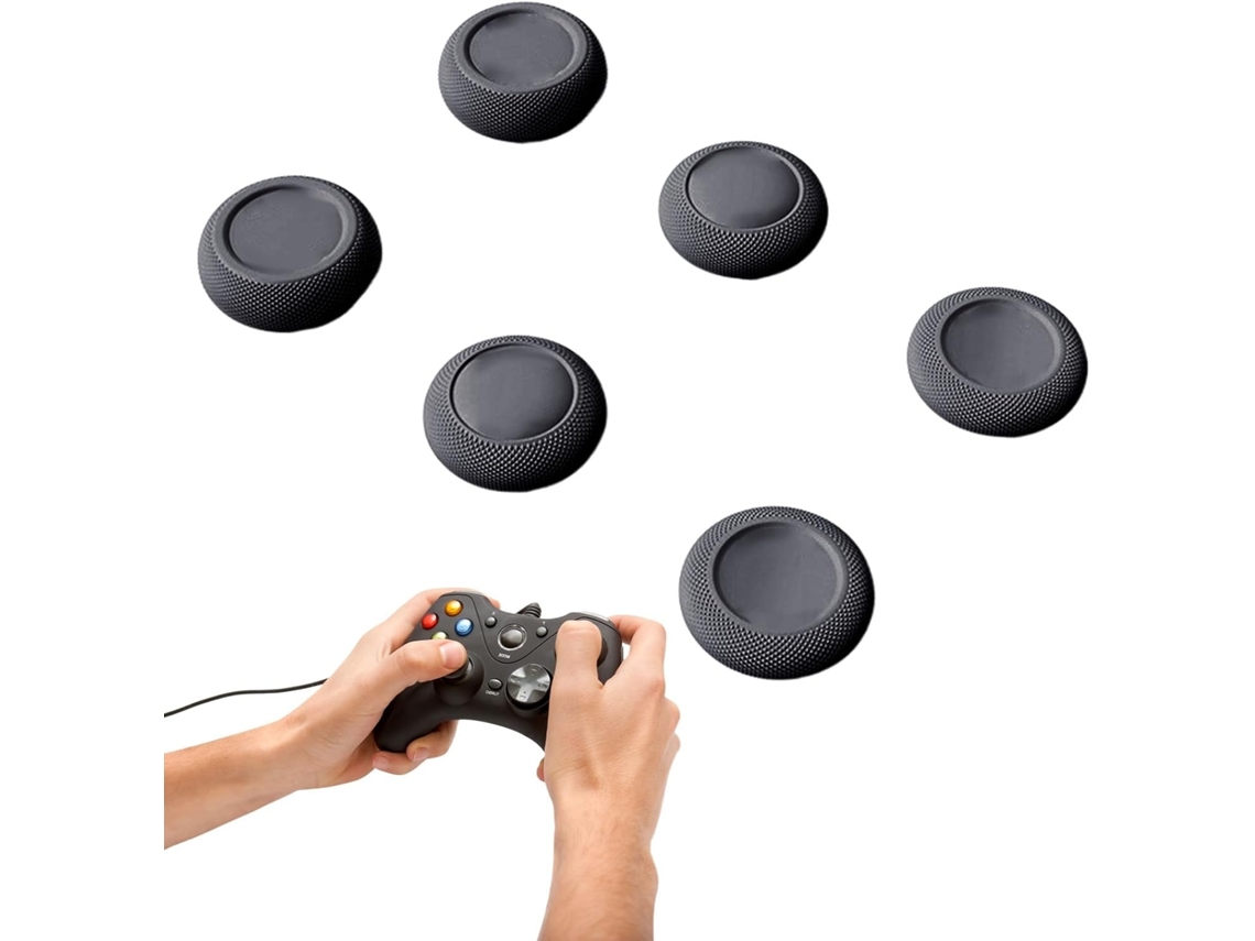 Lurelia Capa Antiderrapante Para Comando 6 Peças, Abs, Antiderrapante, Respirável, Absorção De Suor, Para Joystick E Comando Gaming, Conforto
