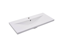 Basin, Basins Vidaxl Branco Cerâmica (91 X 39.5 X 18.5 Cm)