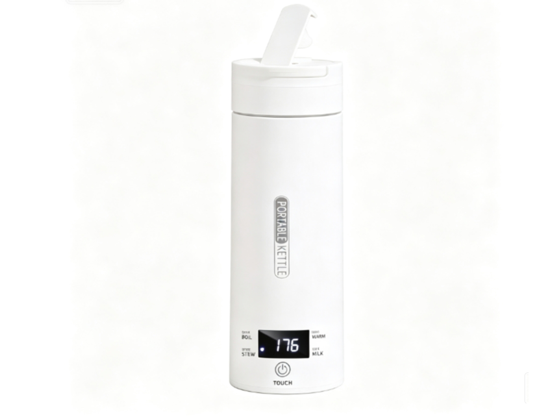 Bouilloire elétrico portátil de 500 ml, bouilloire de controle de temperatura inteligente, bouilloire de viagem de temperatura constante